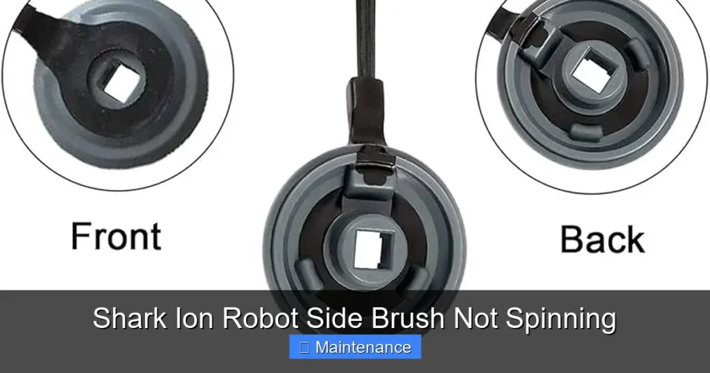 Shark Ion Robot Side Brush Not Spinning