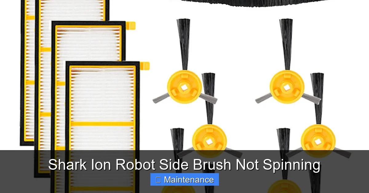 Shark Ion Robot Side Brush Not Spinning