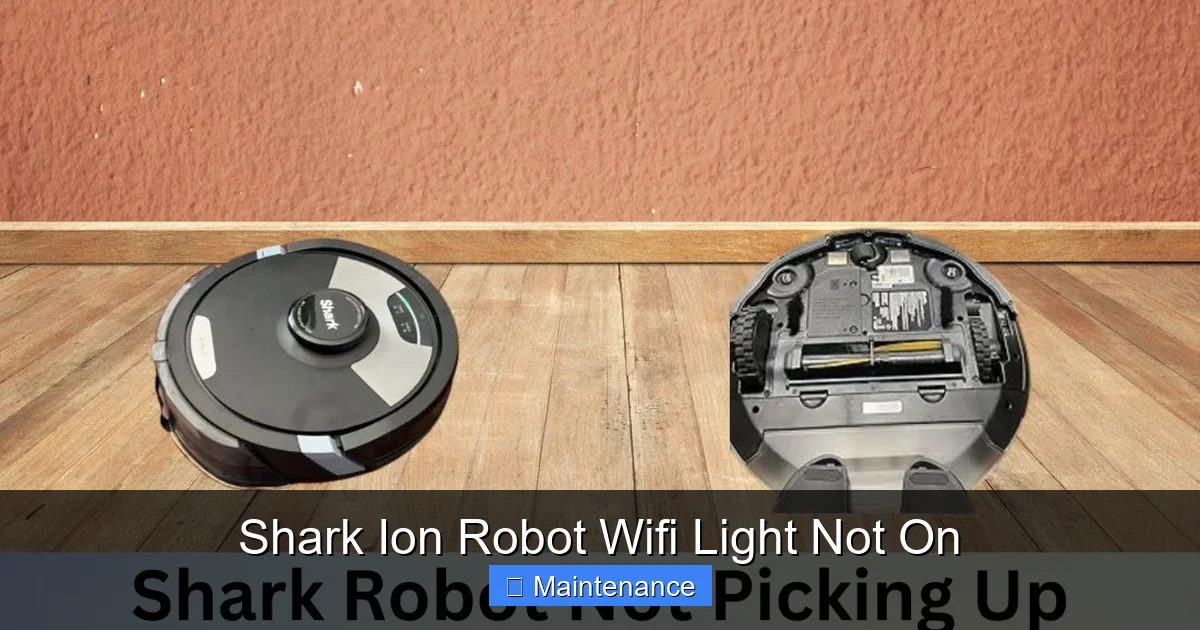 Shark Ion Robot Wifi Light Not On
