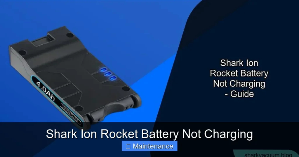 Shark Ion Rocket Battery Not Charging