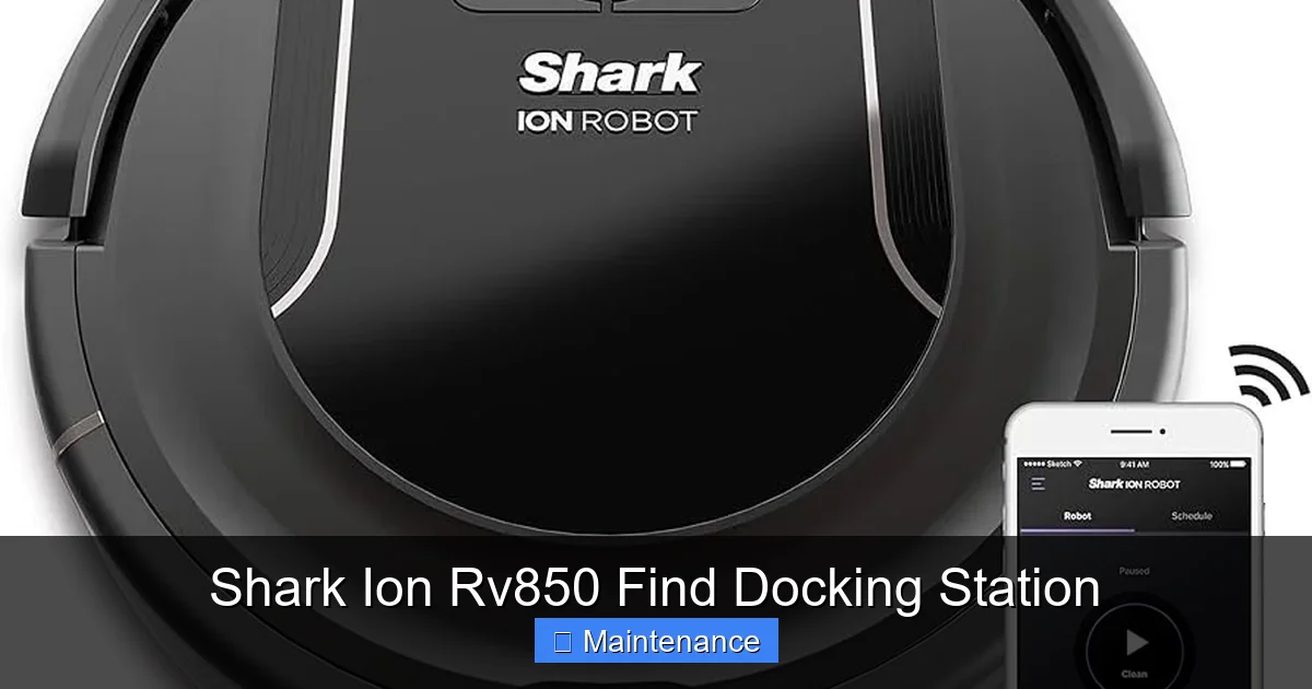 Shark Ion Rv850 Find Docking Station