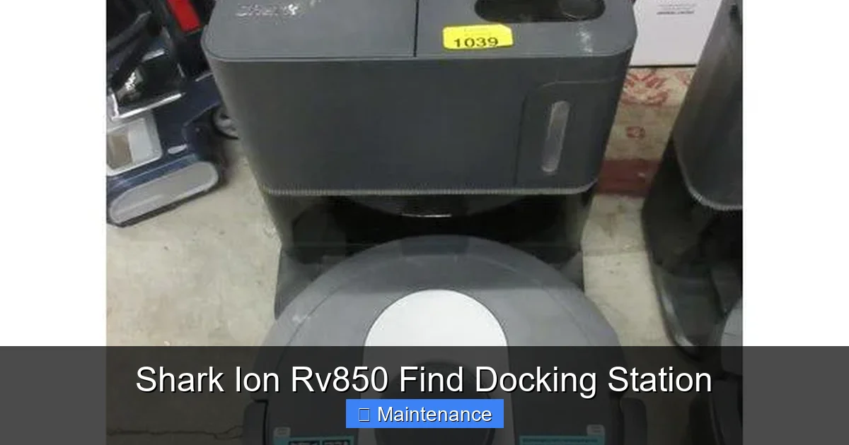 Shark Ion Rv850 Find Docking Station