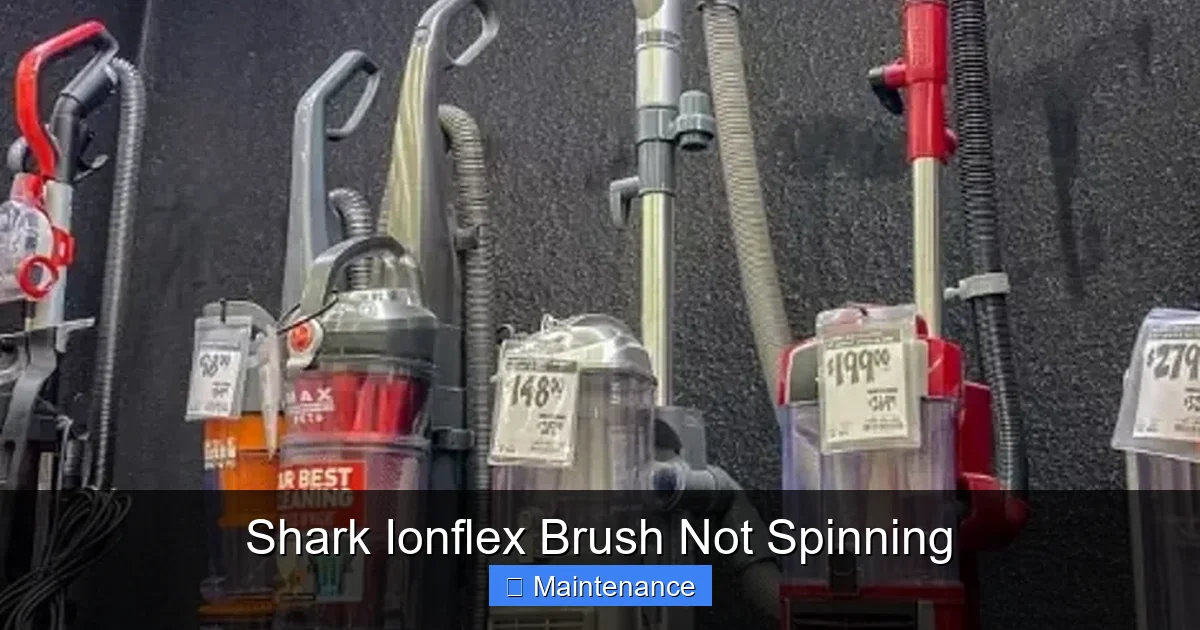 Shark Ionflex Brush Not Spinning
