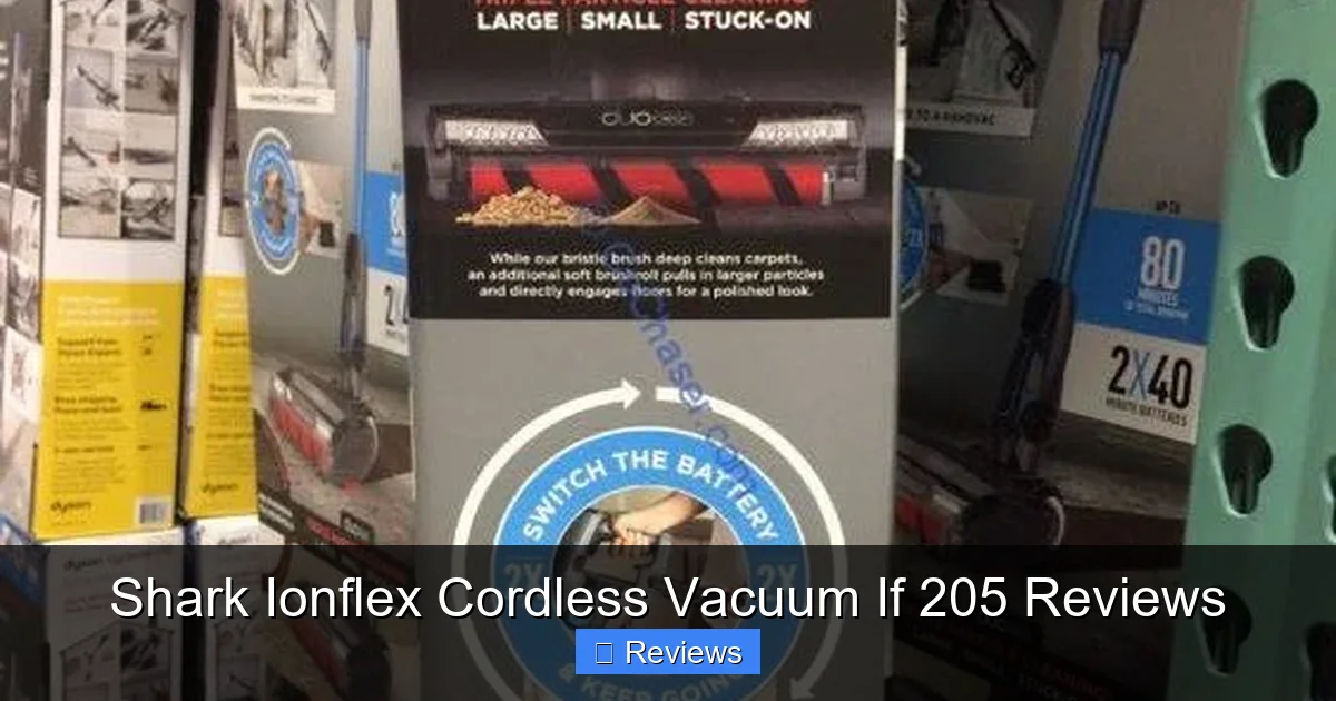 Shark Ionflex Cordless Vacuum If 205 Reviews