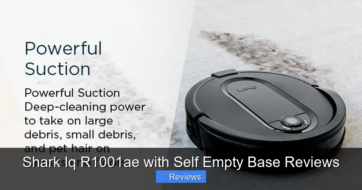 Shark Iq R1001ae with Self Empty Base Reviews