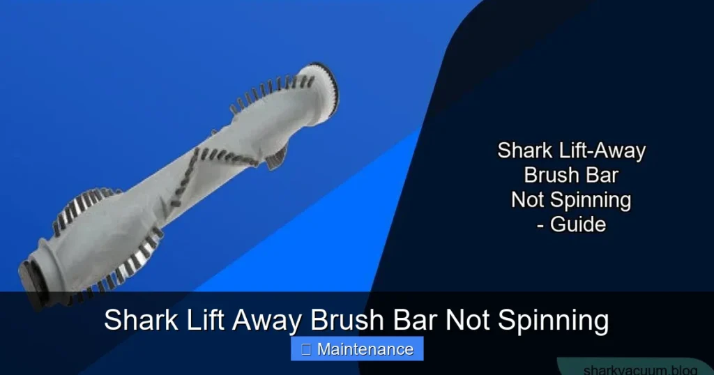 Shark Lift Away Brush Bar Not Spinning