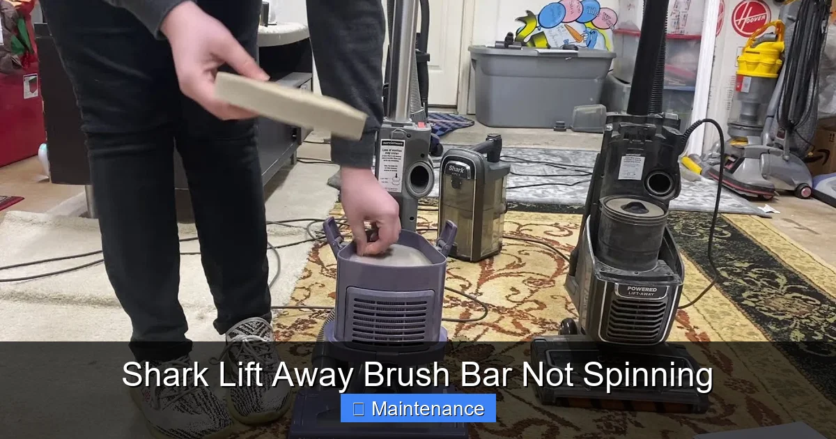 Shark Lift Away Brush Bar Not Spinning