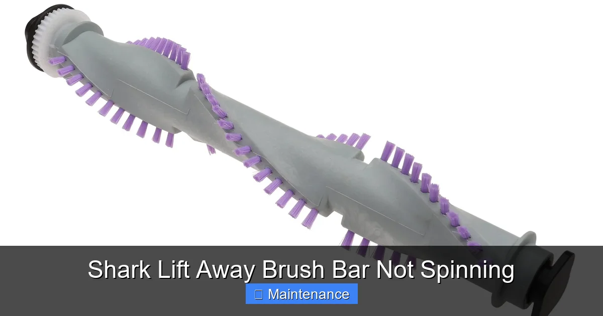 Shark Lift Away Brush Bar Not Spinning