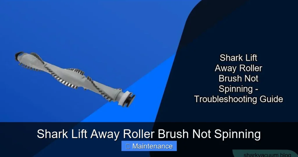 Shark Lift Away Roller Brush Not Spinning