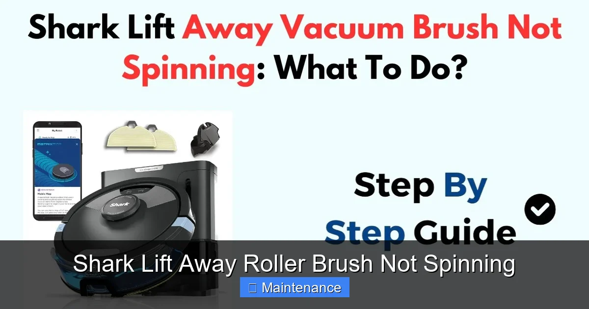 Shark Lift Away Roller Brush Not Spinning