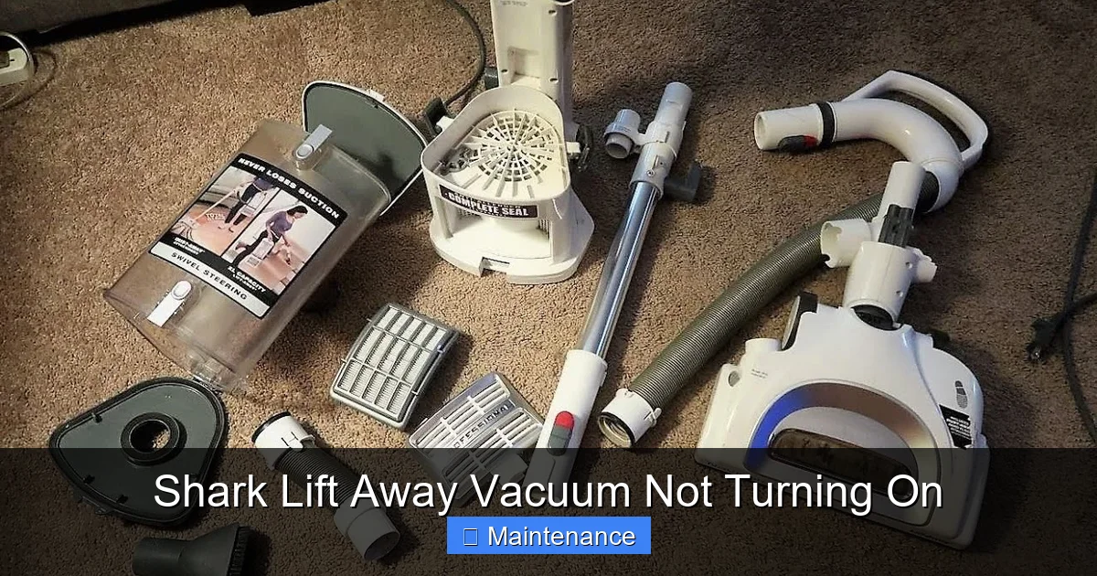 Shark Lift Away Vacuum Not Turning On