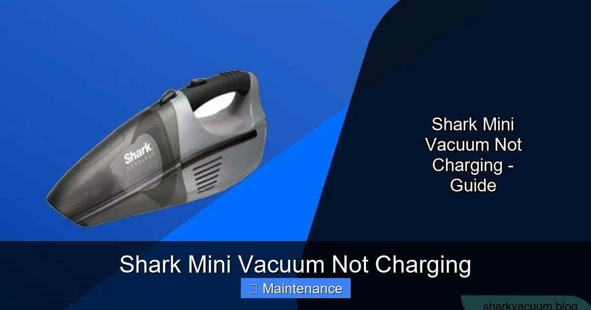 Shark Mini Vacuum Not Charging