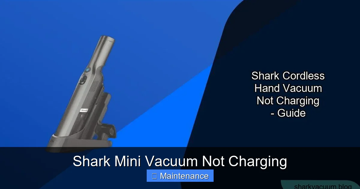 Shark Mini Vacuum Not Charging