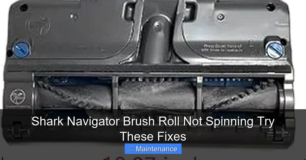 Shark Navigator Brush Roll Not Spinning Try These Fixes