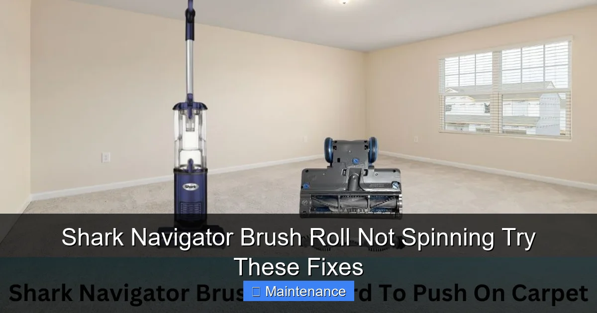 Shark Navigator Brush Roll Not Spinning Try These Fixes