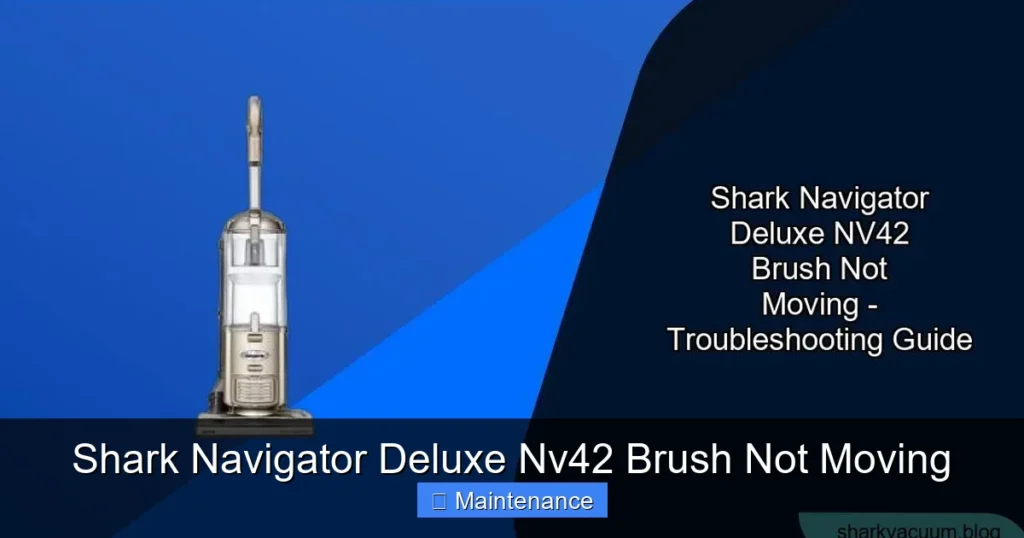 Shark Navigator Deluxe Nv42 Brush Not Moving