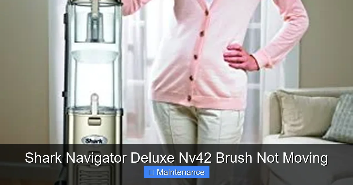 Shark Navigator Deluxe Nv42 Brush Not Moving