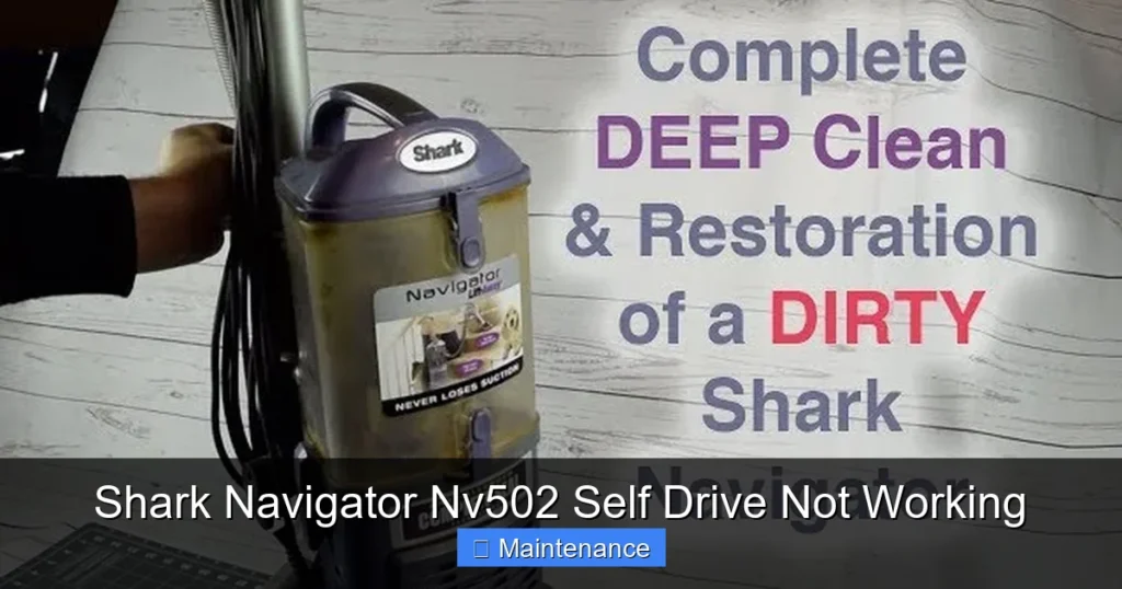 Shark Navigator Nv502 Self Drive Not Working