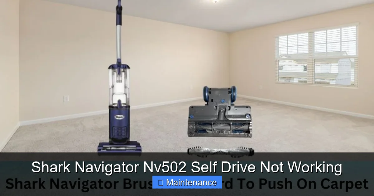 Shark Navigator Nv502 Self Drive Not Working