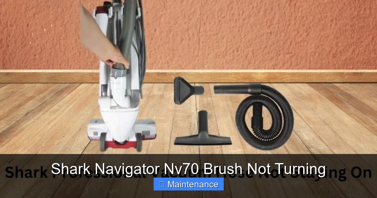 Shark Navigator Nv70 Brush Not Turning