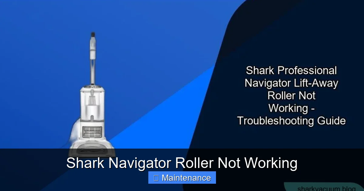 Shark Navigator Roller Not Working