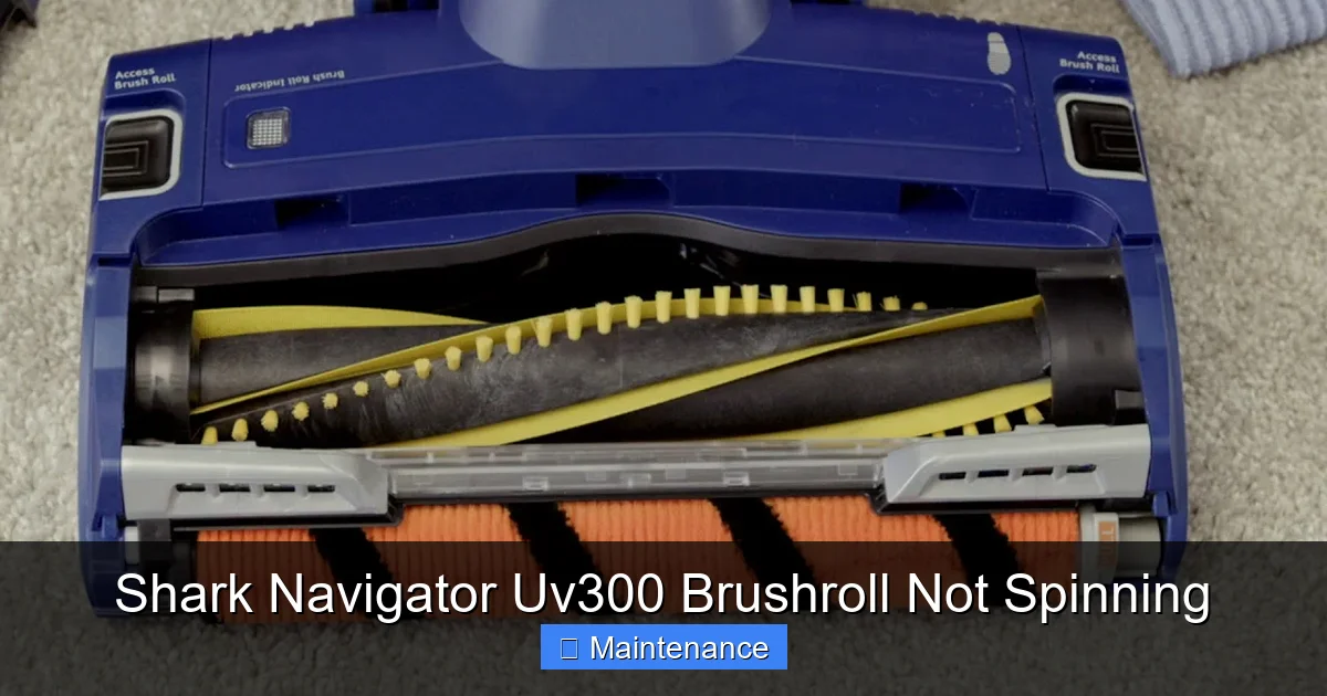 Shark Navigator Uv300 Brushroll Not Spinning