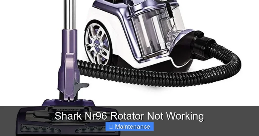Shark Nr96 Rotator Not Working