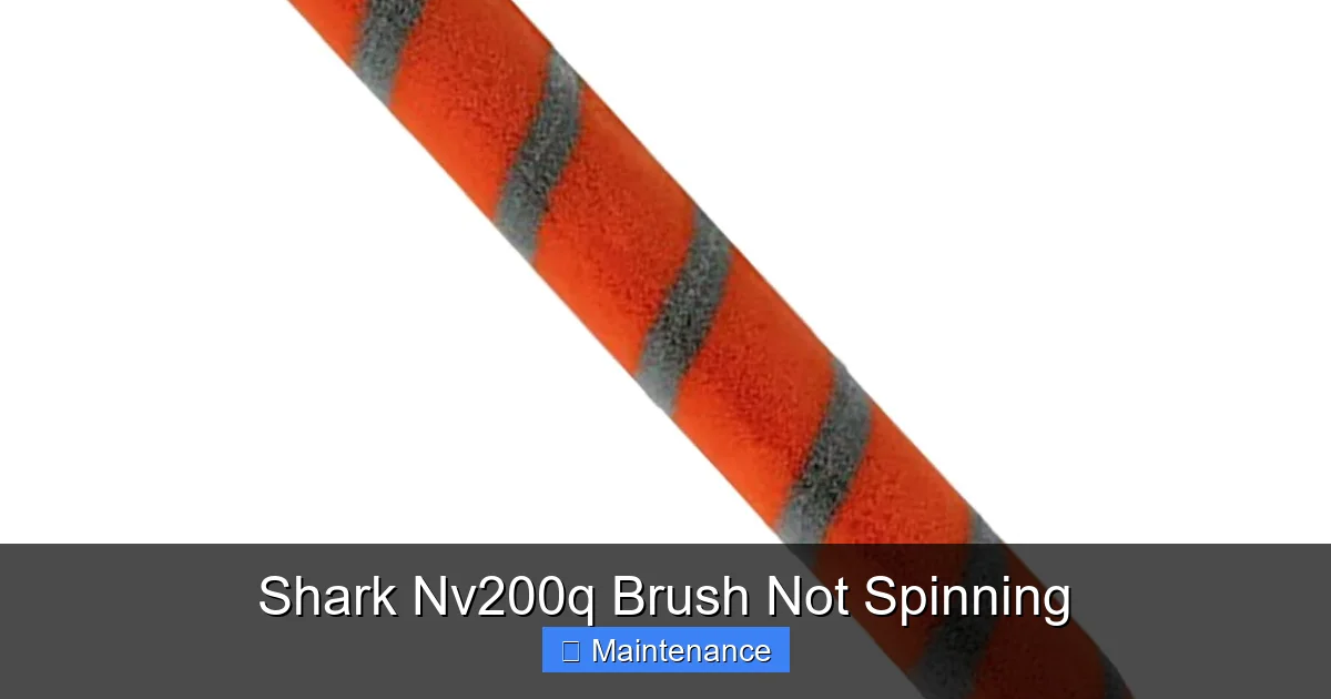 Shark Nv200q Brush Not Spinning