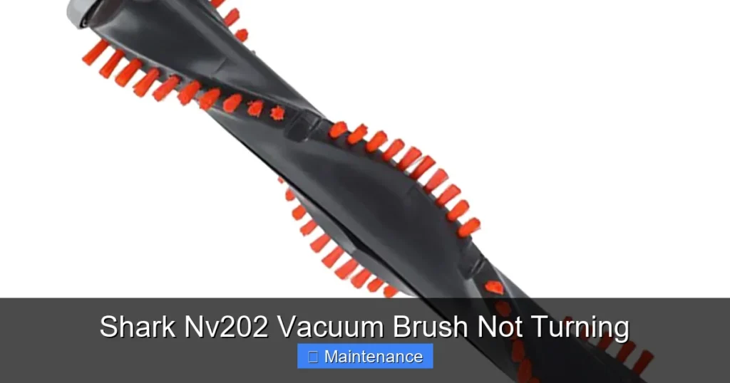 Shark Nv202 Vacuum Brush Not Turning