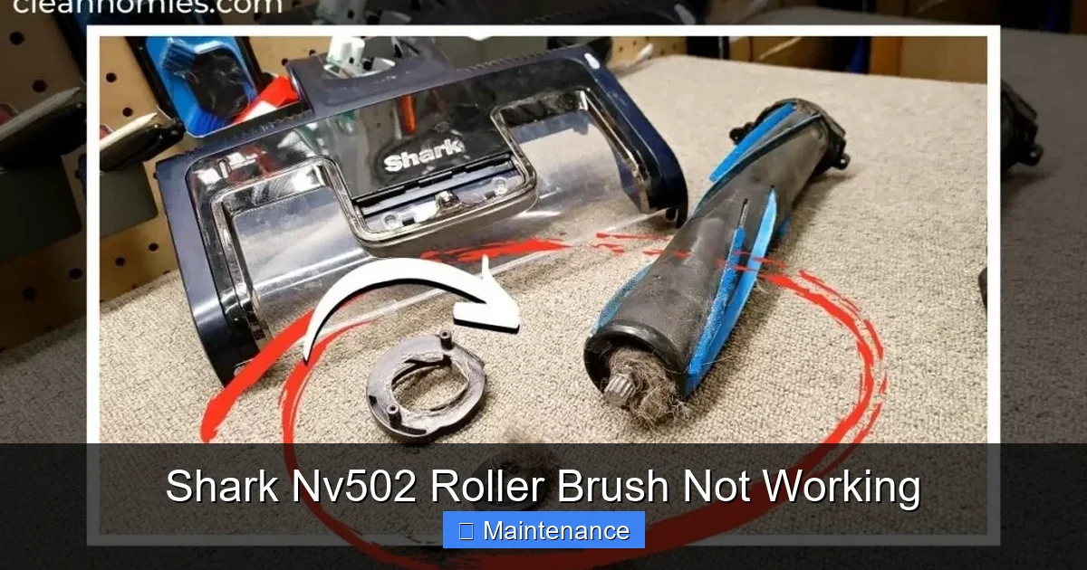 Shark Nv502 Roller Brush Not Working