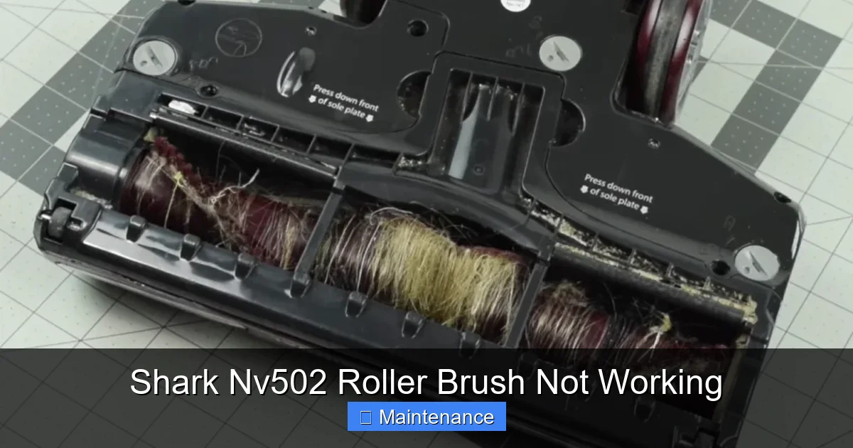 Shark Nv502 Roller Brush Not Working