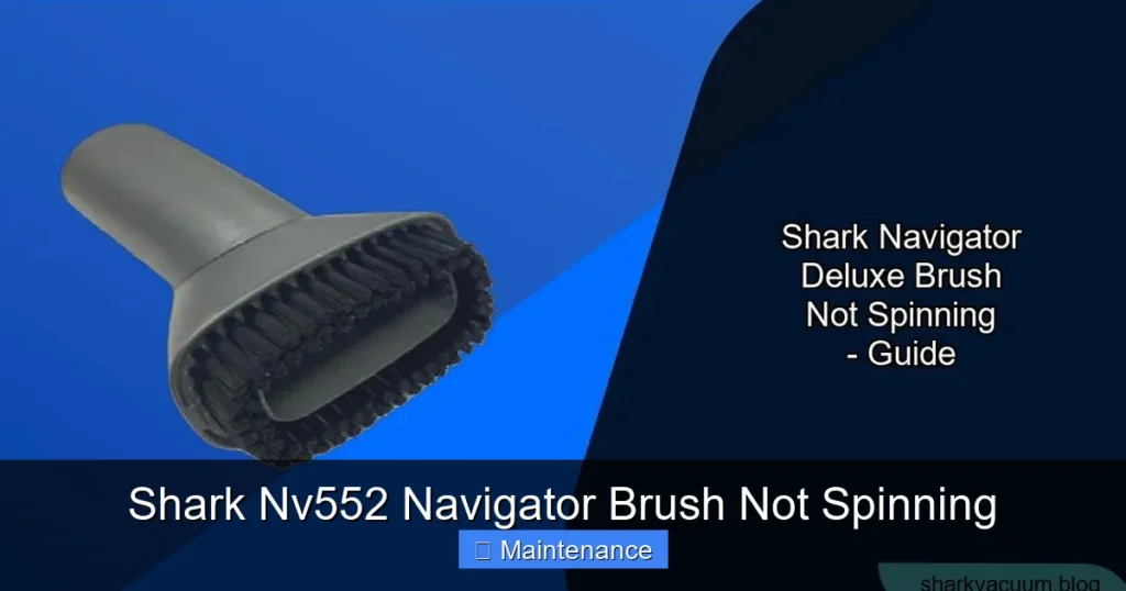 Shark Nv552 Navigator Brush Not Spinning