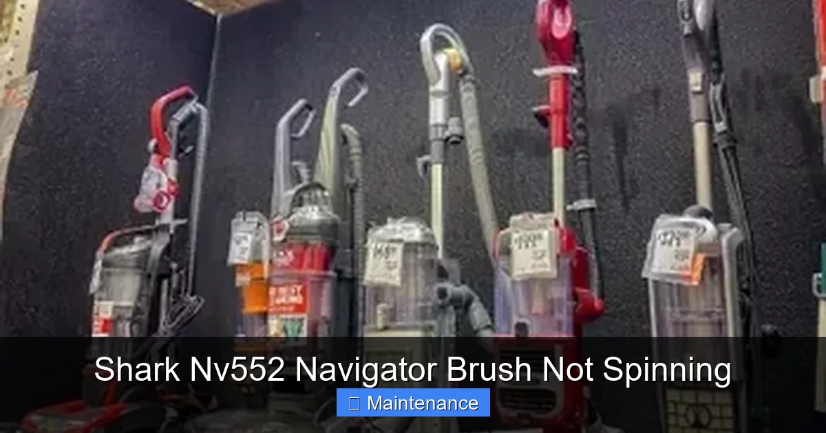 Shark Nv552 Navigator Brush Not Spinning