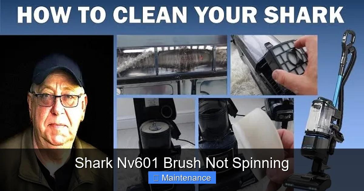 Shark Nv601 Brush Not Spinning