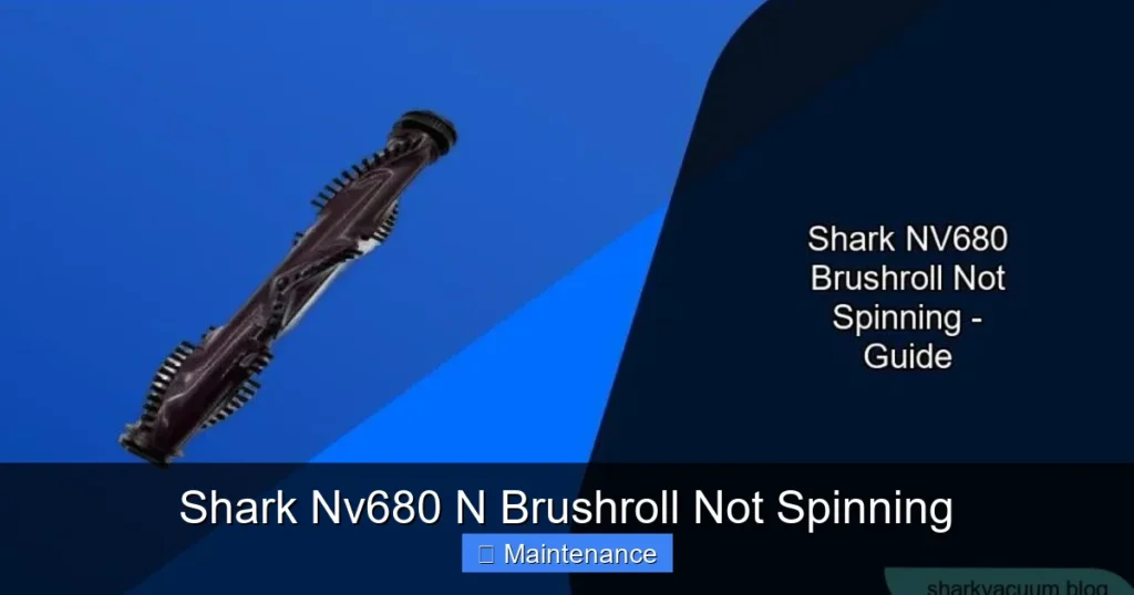 Shark Nv680 N Brushroll Not Spinning