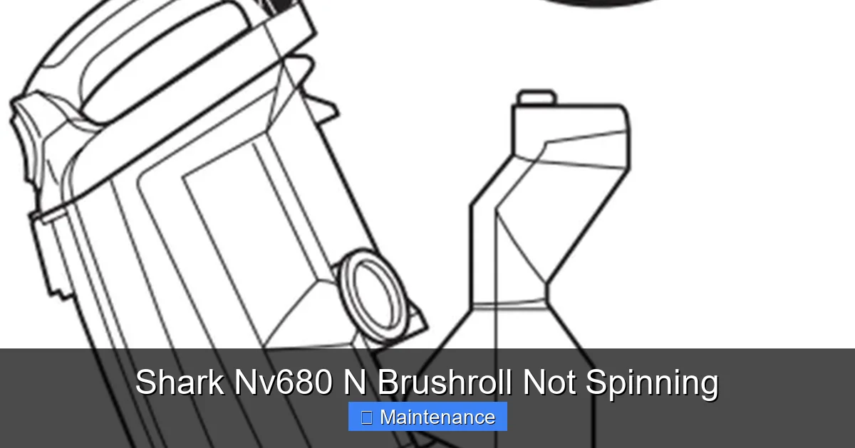 Shark Nv680 N Brushroll Not Spinning