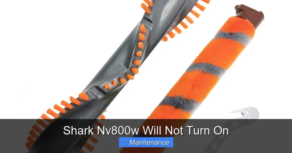 Shark Nv800w Will Not Turn On