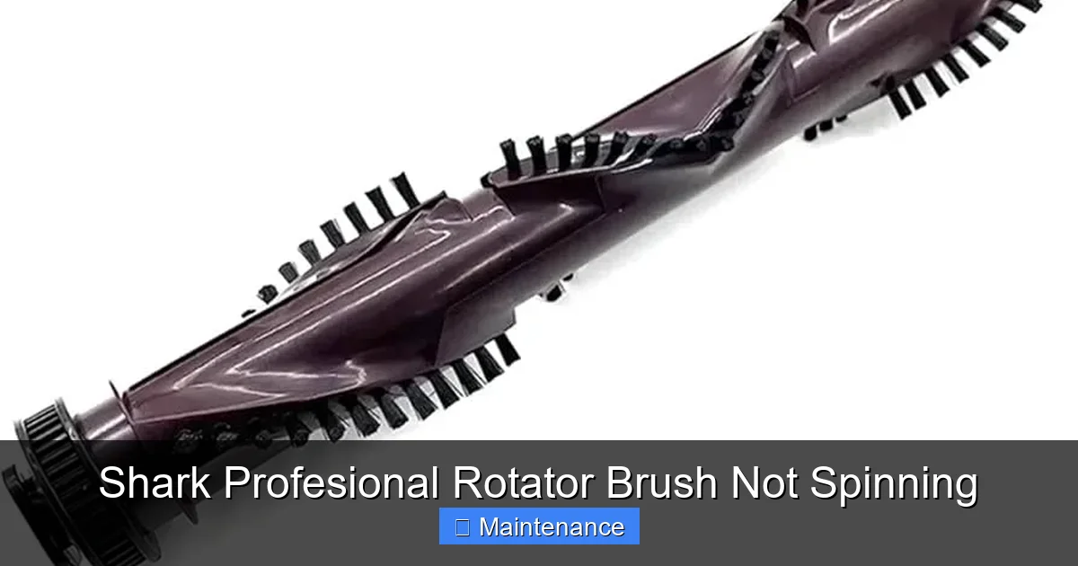 Shark Profesional Rotator Brush Not Spinning