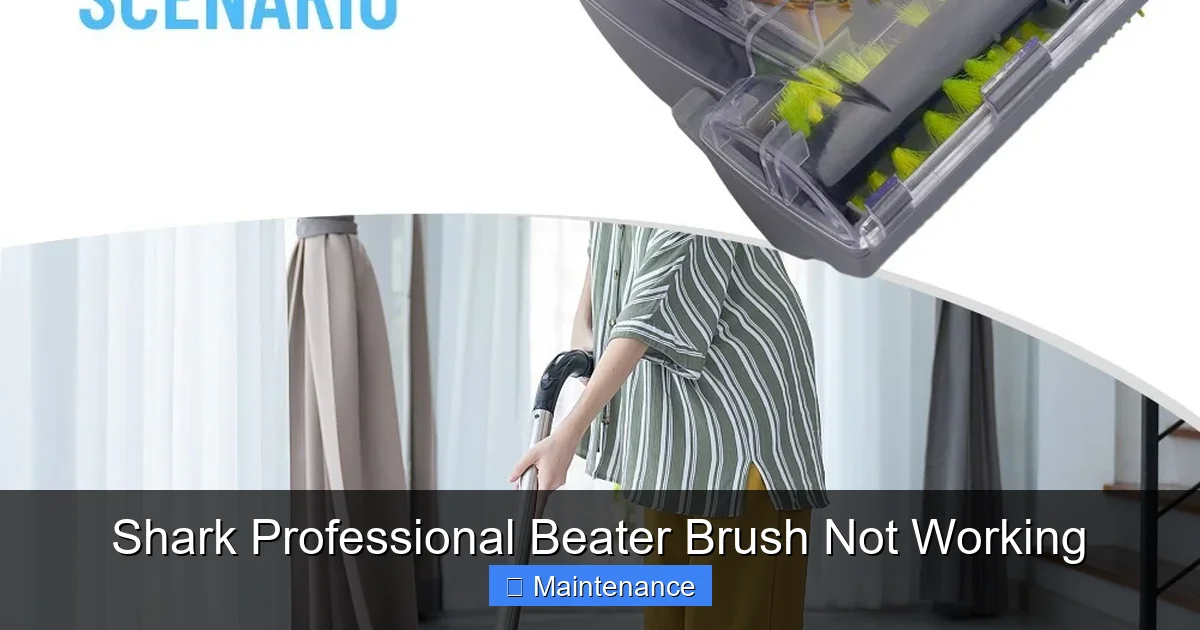 Shark Professional Beater Brush Not Working