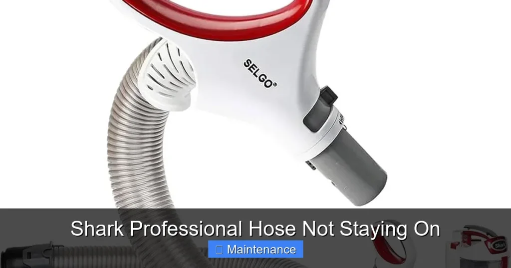 Shark Professional Hose Not Staying On