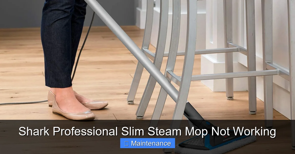 Shark Professional Slim Steam Mop Not Working