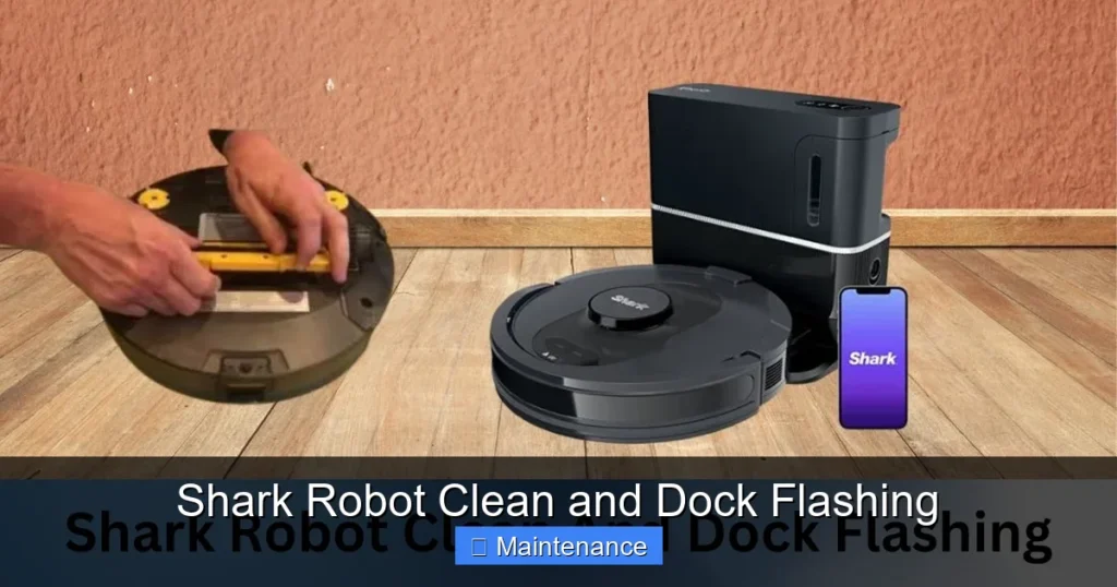 Shark Robot Clean and Dock Flashing
