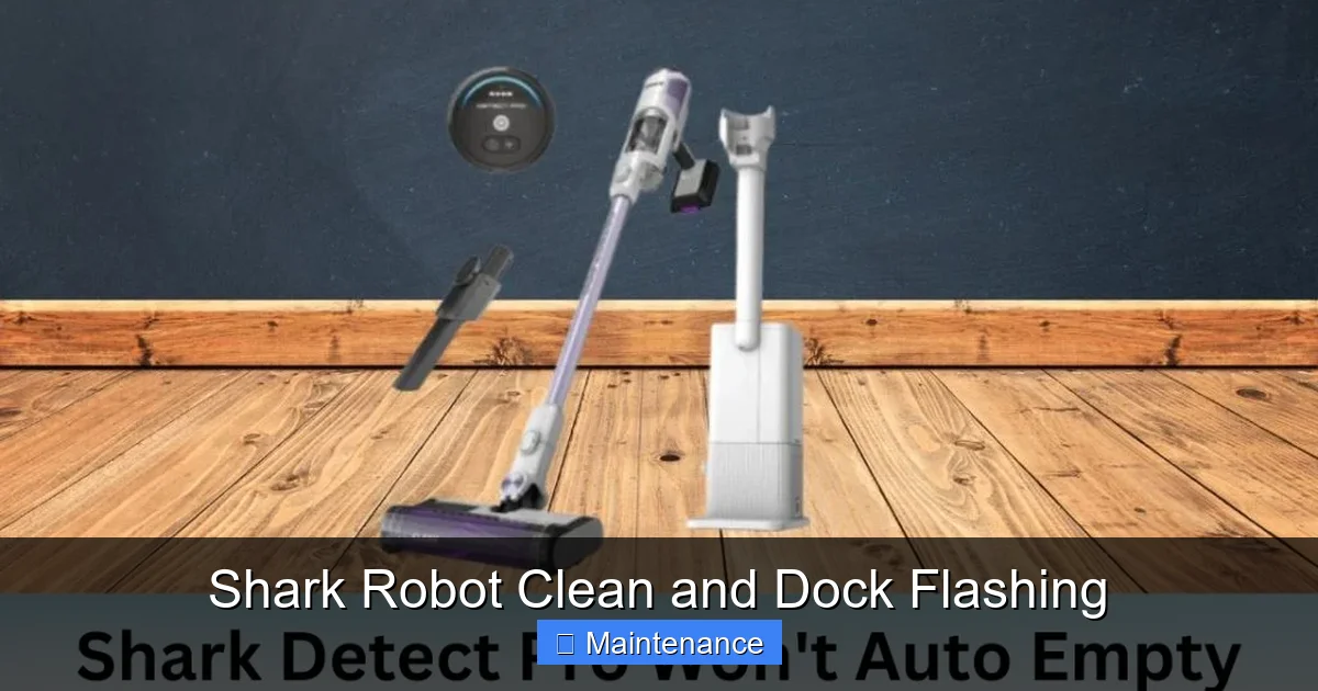Shark Robot Clean and Dock Flashing