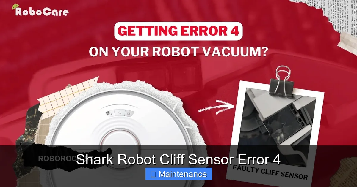 Shark Robot Cliff Sensor Error 4