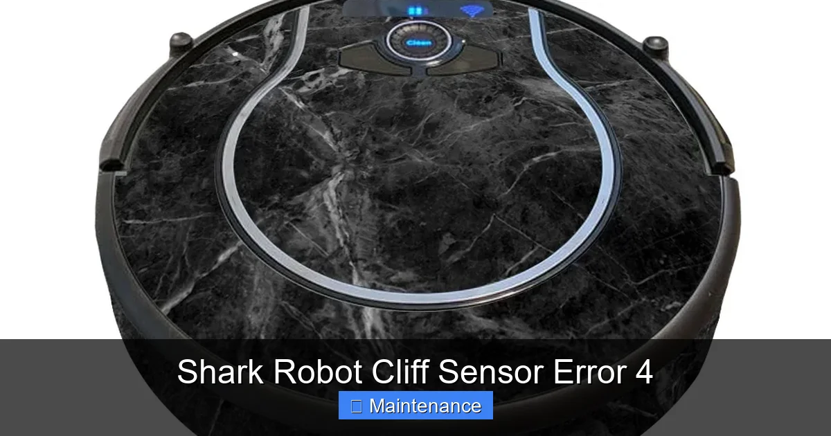 Shark Robot Cliff Sensor Error 4