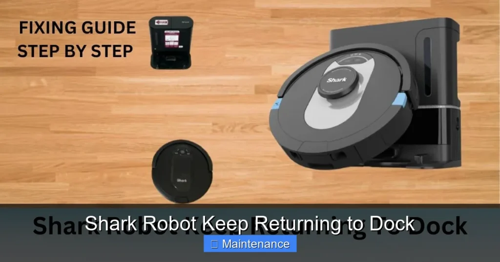 Shark Robot Keep Returning to Dock