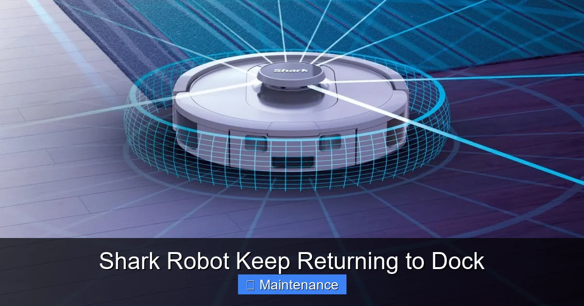 Shark Robot Keep Returning to Dock