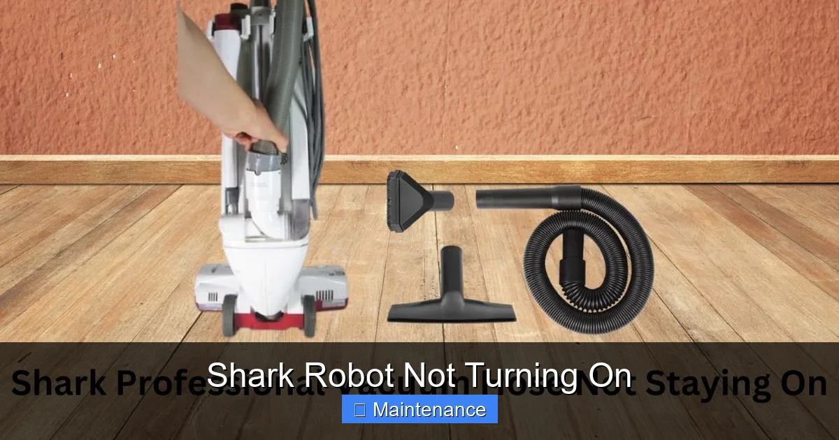 Shark Robot Not Turning On