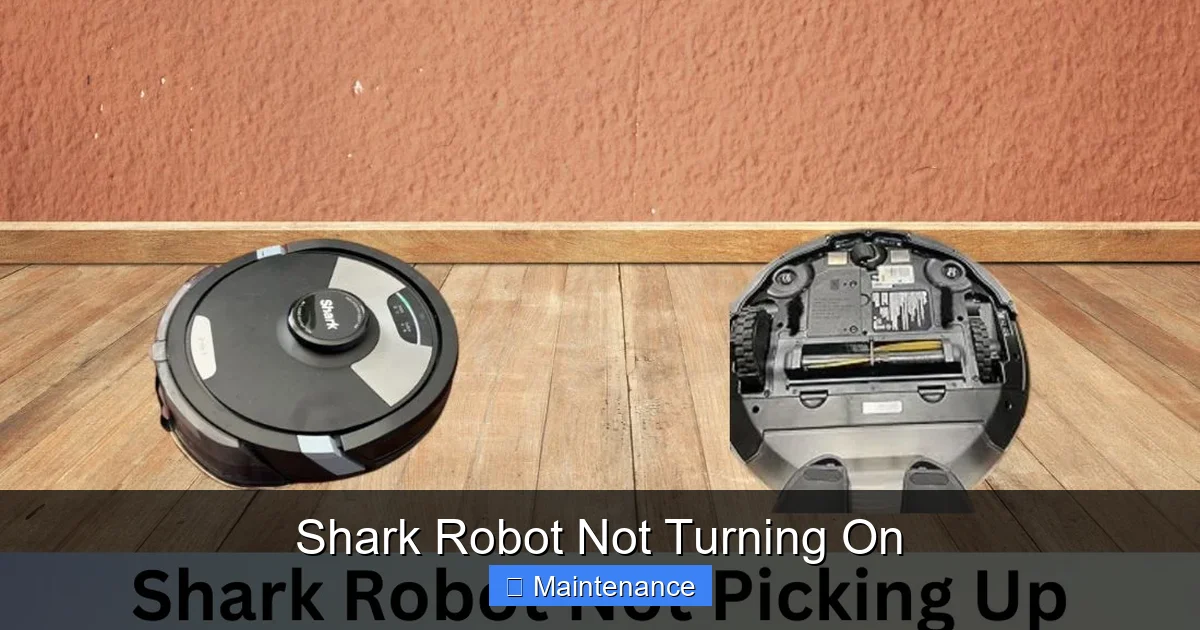Shark Robot Not Turning On