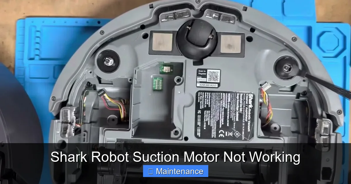 Shark Robot Suction Motor Not Working